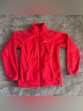 Women’s Columbia Pink Zip-Up Fleece Jacket